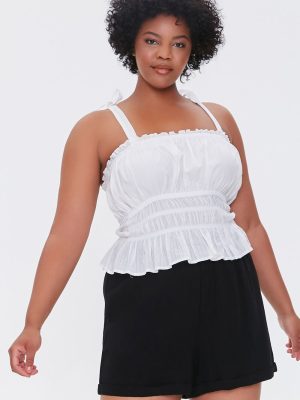 Plus Size Smocked Shorts