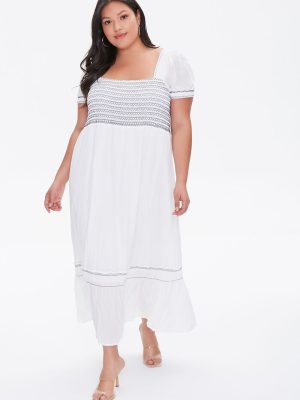 Plus Size Gauze Maxi Dress