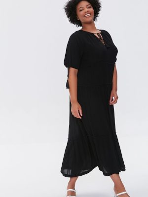 Plus Size Tiered Maxi Dress