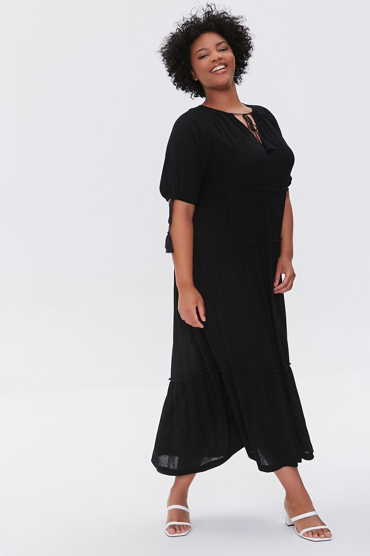 Plus Size Tiered Maxi Dress