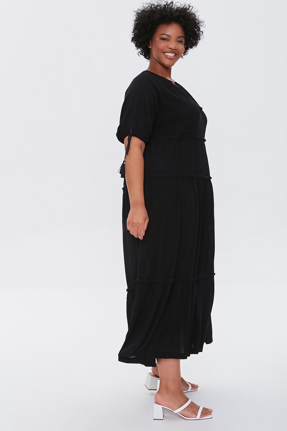 Plus Size Tiered Maxi Dress - Image 2