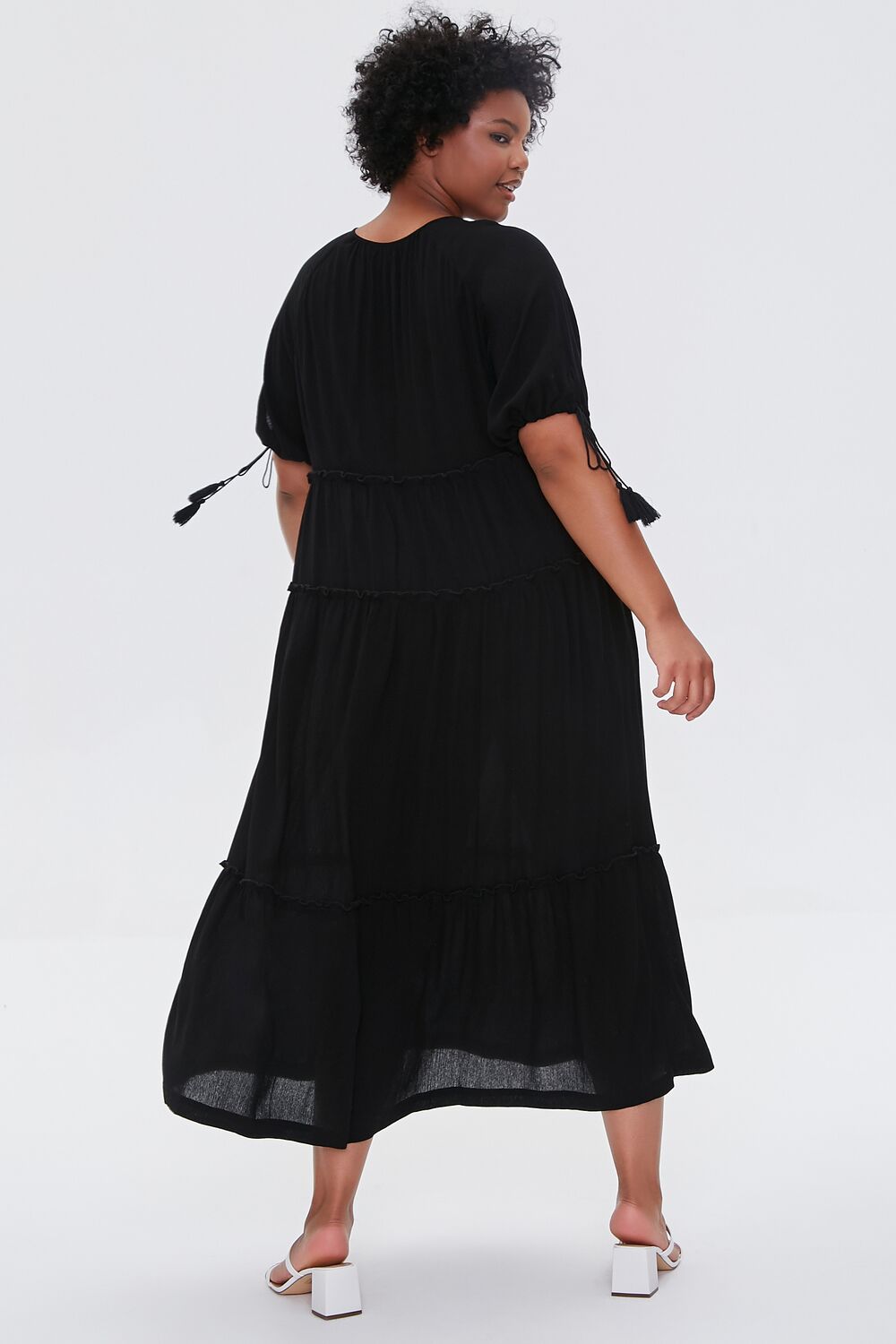 Plus Size Tiered Maxi Dress - Image 3