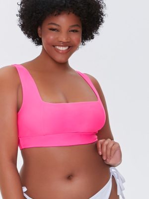 Plus Size Square-Neck Bikini Top