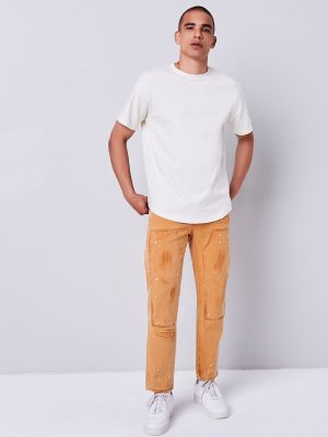 Distressed Paint Splatter Pants