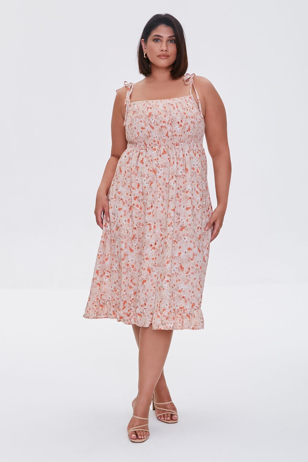 Plus Size Floral Print Dress - Image 4