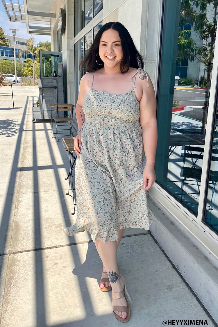 Plus Size Floral Print Dress - Image 8