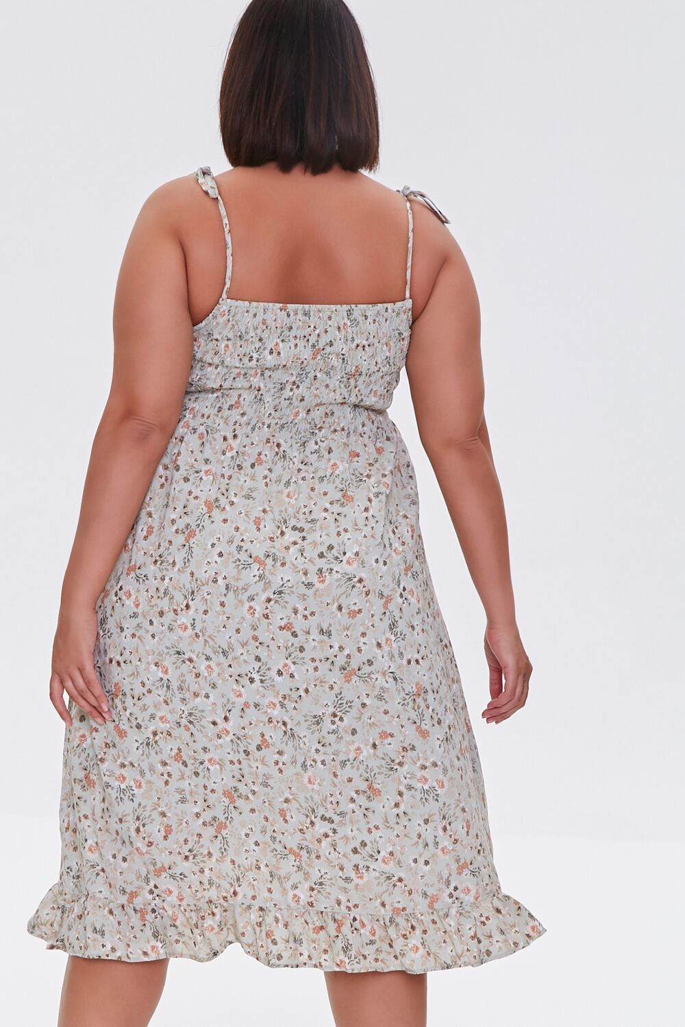 Plus Size Floral Print Dress - Image 10