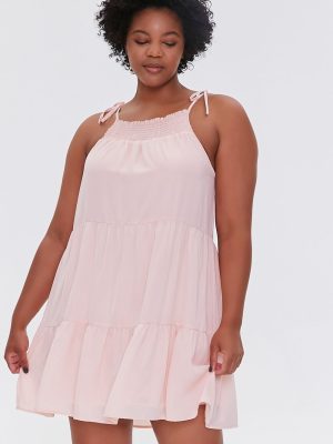 Plus Size Trapeze Mini Dress