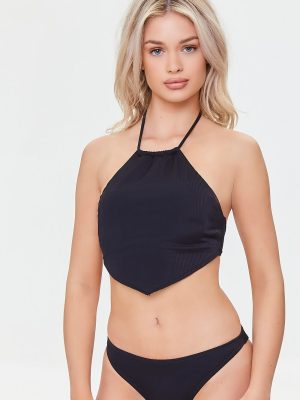 Ribbed Cheeky Bikini Bottoms