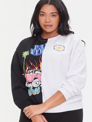 Plus Size West Coast Reworked Pullover