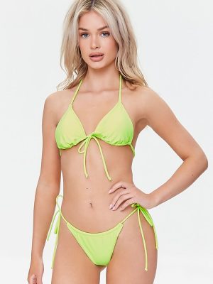 Self-Tie String Bikini Bottoms