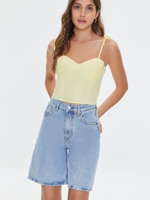 Sweetheart Linen-Blend Cami