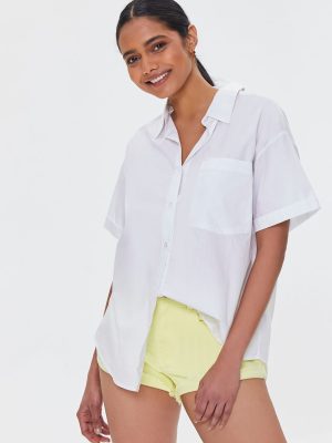 Cuffed Corduroy Shorts