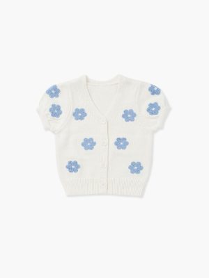 Girls Floral Cardigan Sweater (Kids)
