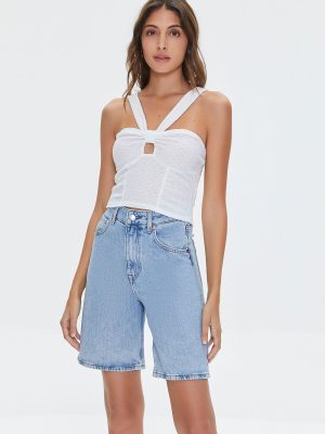 V-Strap Cutout Crop Top