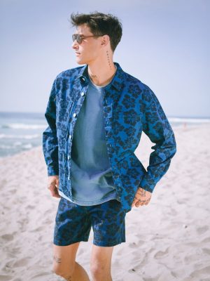 Tropical Floral Print Jacket