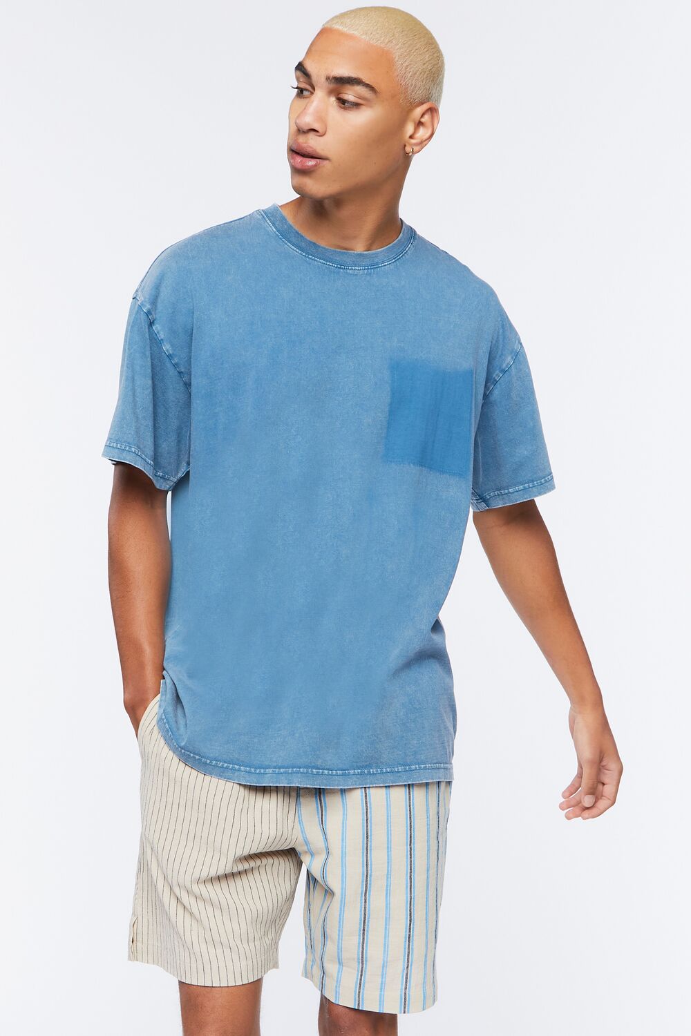 Reworked Striped Drawstring Shorts - Image 7