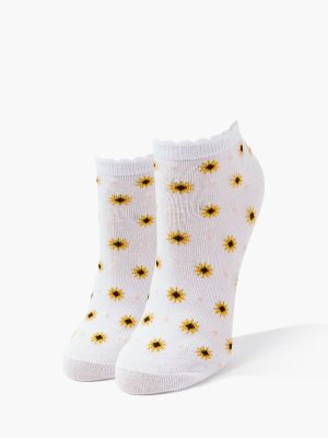Floral Polka Dot Print Ankle Socks