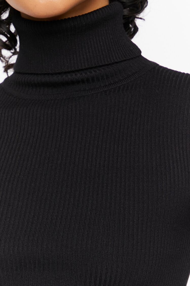 Ribbed Turtleneck Sweater-Knit Top - Image 9