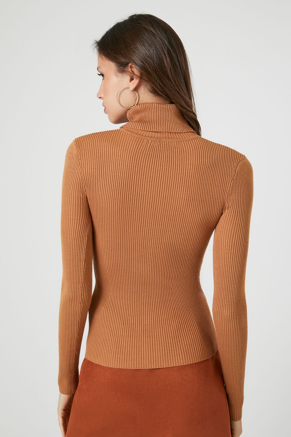 Ribbed Turtleneck Sweater-Knit Top - Image 110