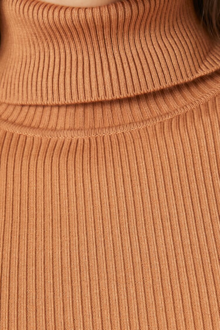 Ribbed Turtleneck Sweater-Knit Top - Image 107
