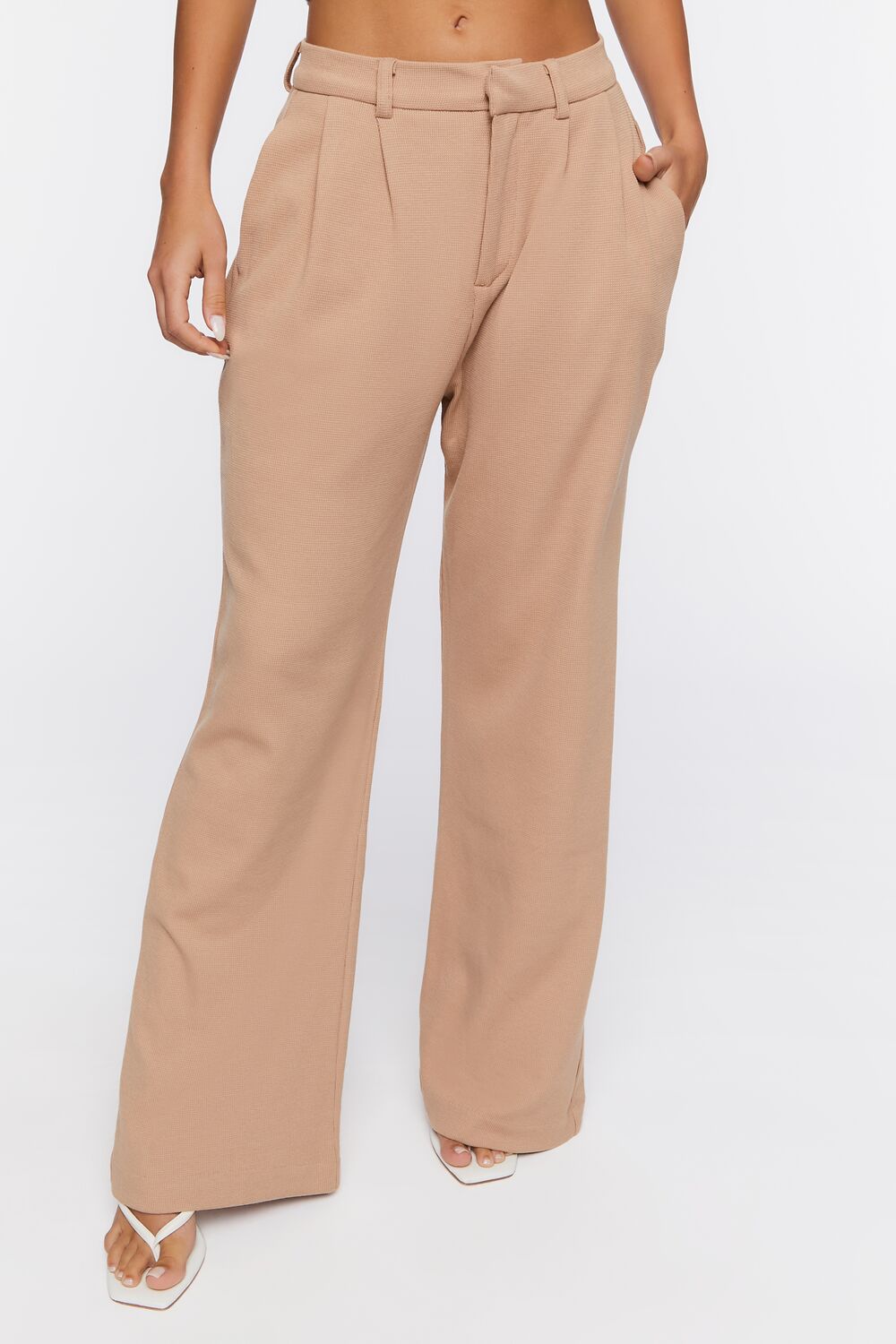 Wide-Leg High-Rise Pants - Image 2