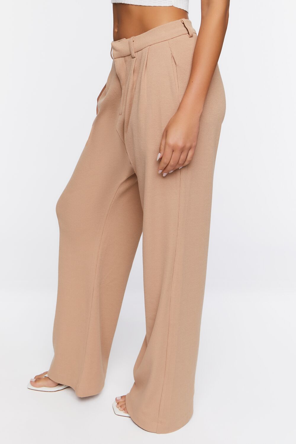 Wide-Leg High-Rise Pants - Image 3