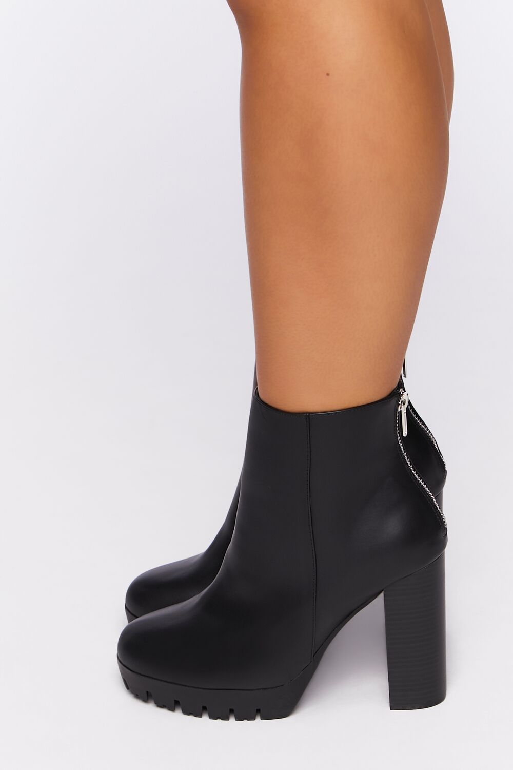 Faux Leather Ankle Booties (Wide) - Image 2