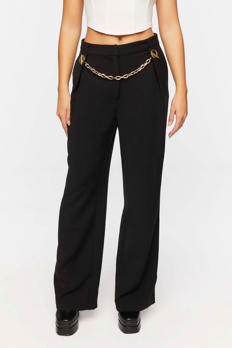 Toggle Chain High-Rise Trousers - Image 2