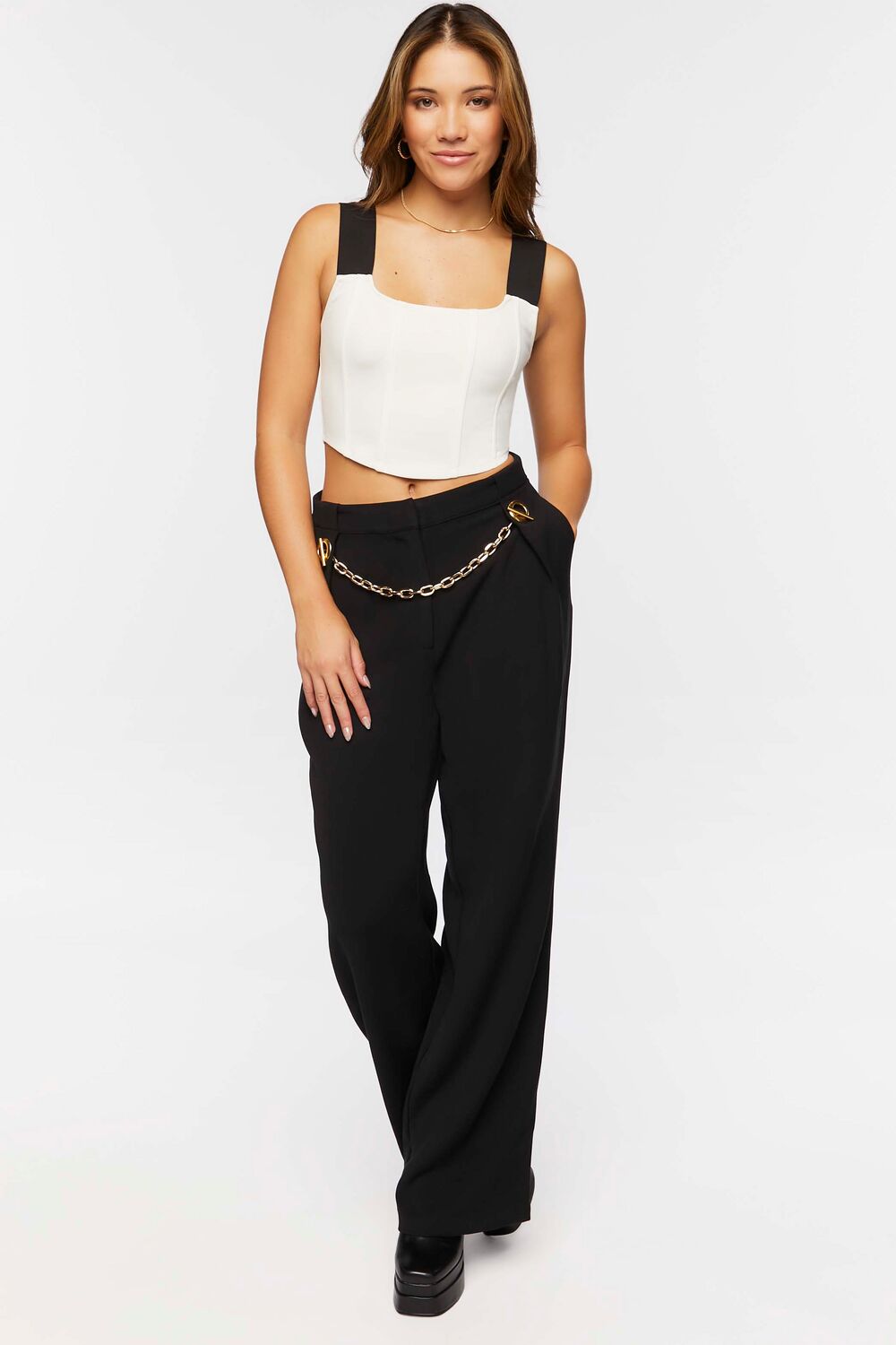 Toggle Chain High-Rise Trousers - Image 5