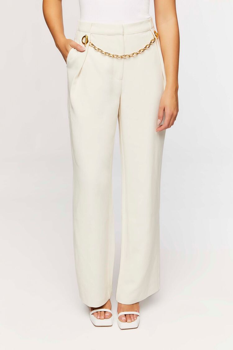 Toggle Chain High-Rise Trousers - Image 8
