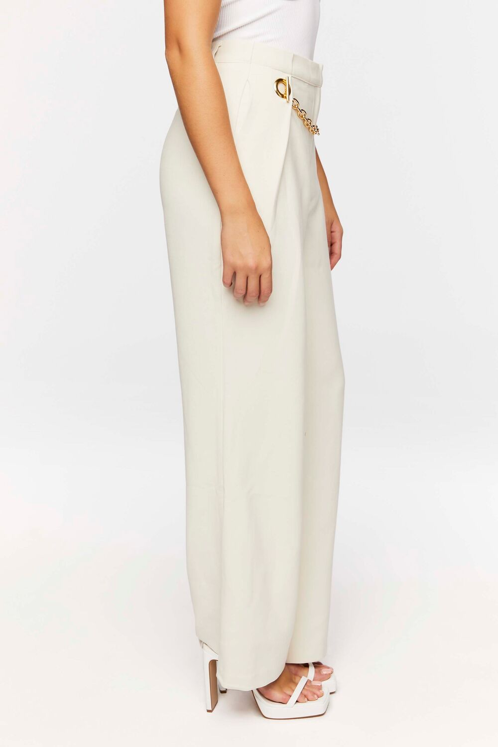 Toggle Chain High-Rise Trousers - Image 9