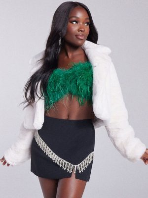 Feather Cropped Cami