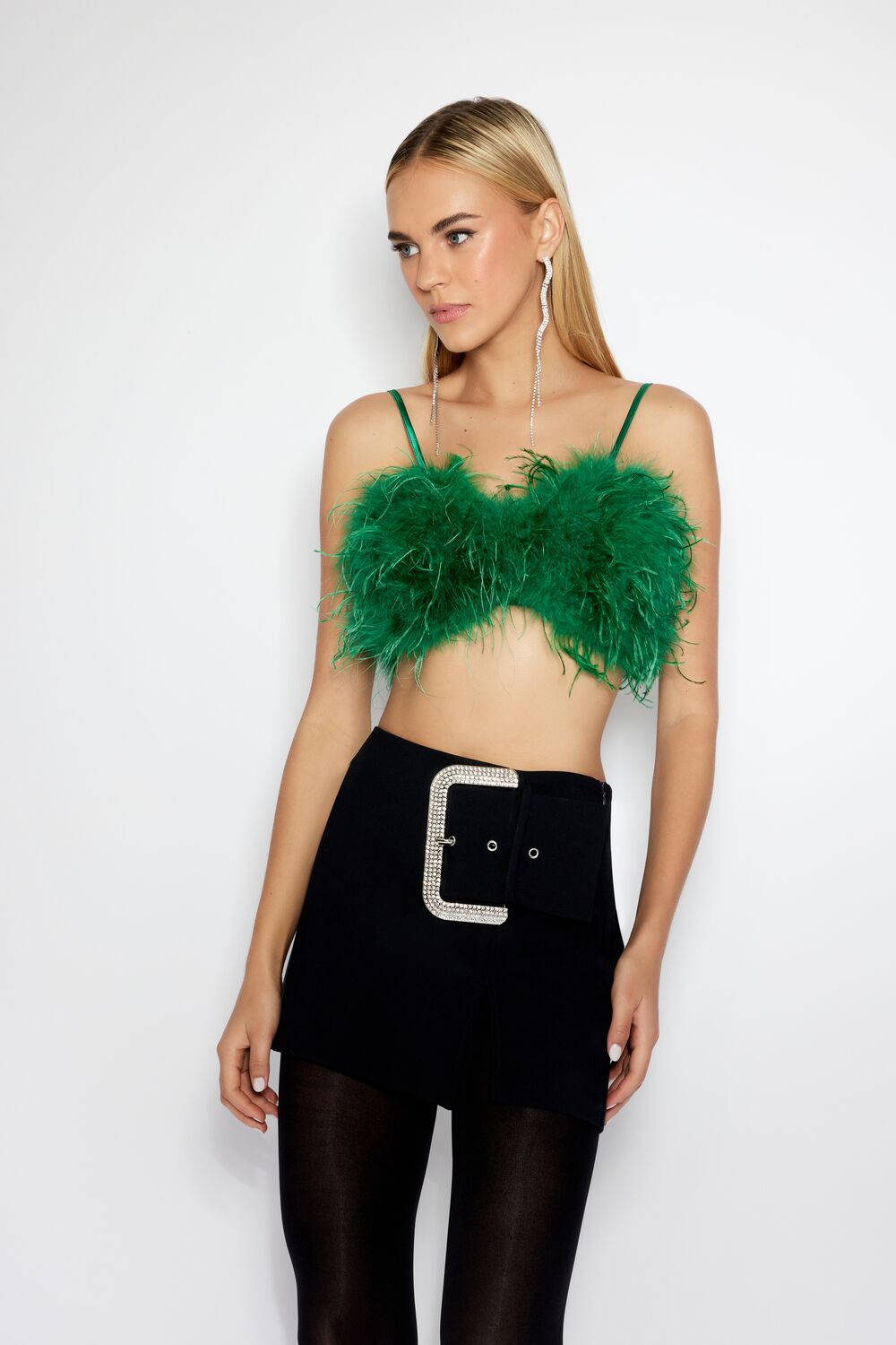 Feather Cropped Cami - Image 2