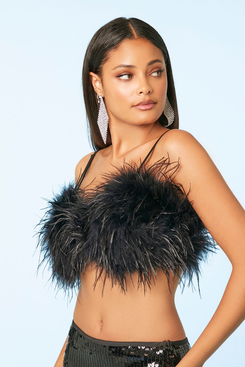 Feather Cropped Cami - Image 9