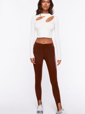 Faux Leather Stirrup Leggings