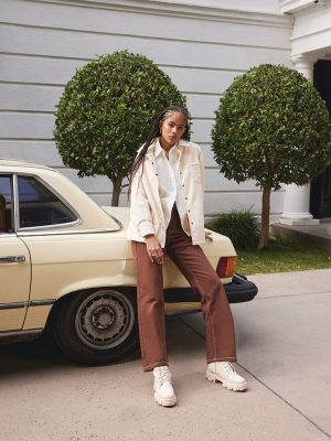 High-Rise Carpenter Dad Jeans