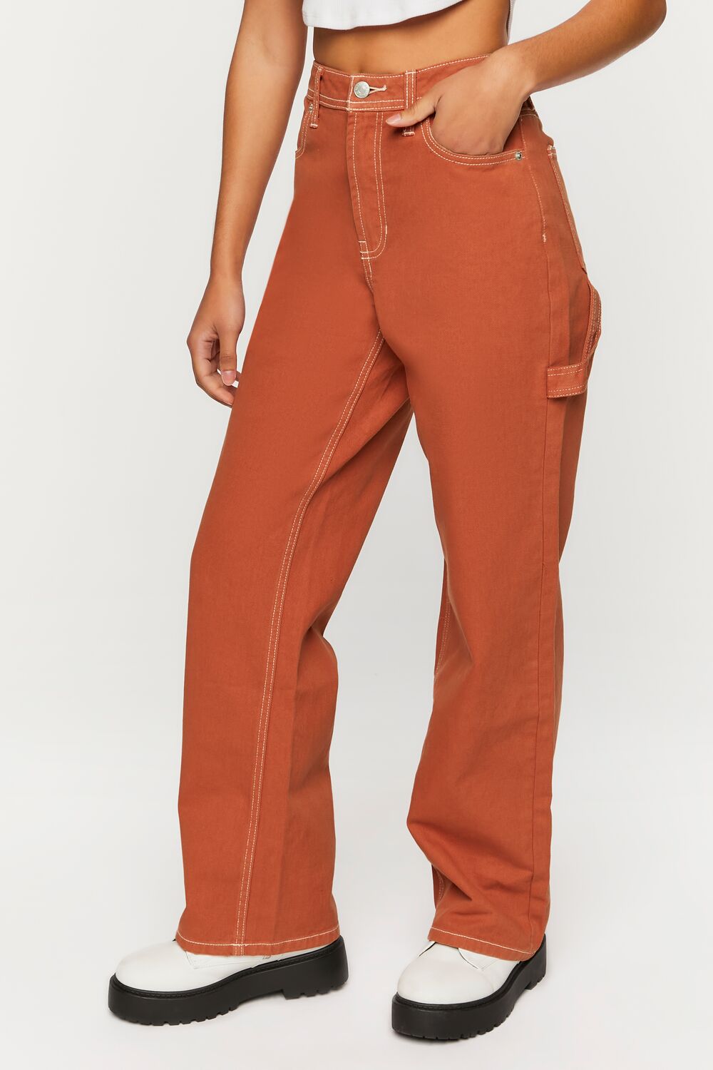 High-Rise Carpenter Dad Jeans - Image 13