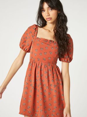 Floral Fit & Flare Mini Dress