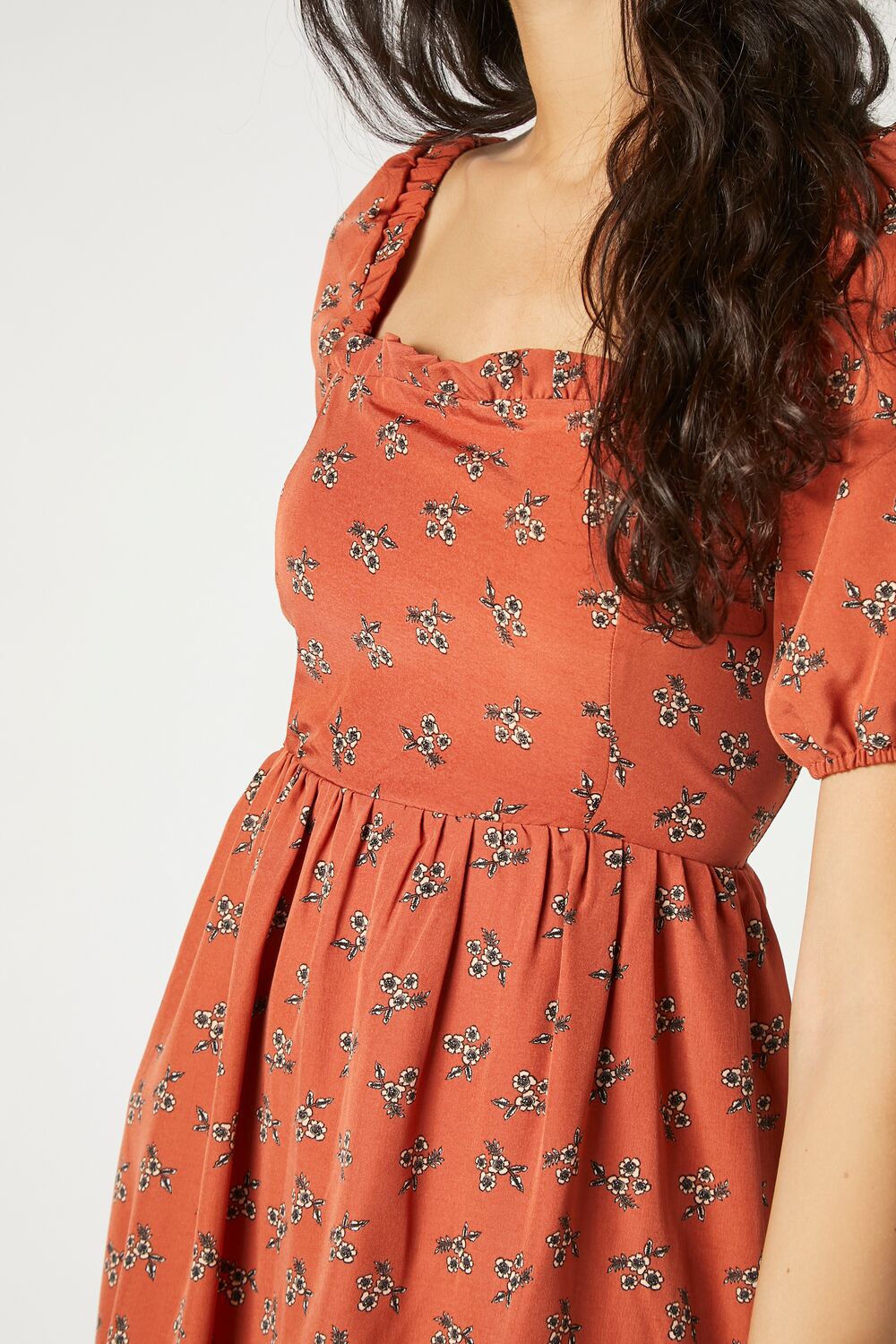 Floral Fit & Flare Mini Dress - Image 5