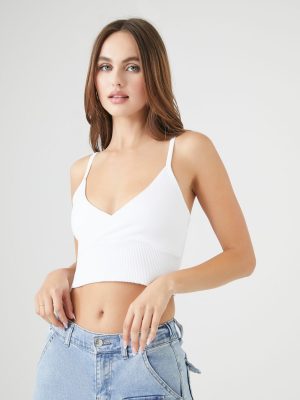 Seamless Surplice Cropped Cami