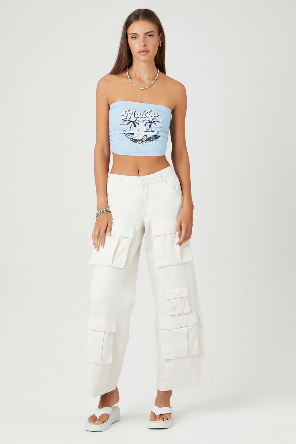 Malibu Beach Graphic Tube Top - Image 4
