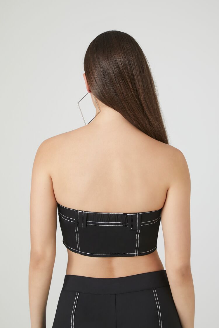 Super Cropped Button-Front Tube Top - Image 8