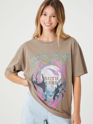 Broken Heart Oversized Graphic Tee