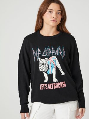 Def Leppard Graphic Sweater