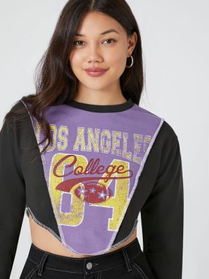Cropped Los Angeles College Pullover