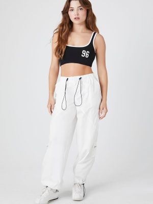 Toggle Drawstring Poplin Joggers