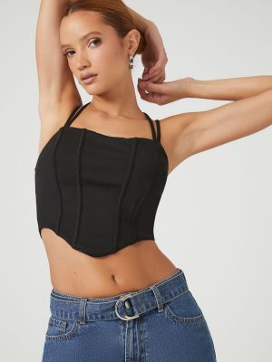 Corset Halter Cropped Cami