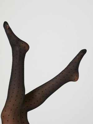 Sheer Polka Dot Tights