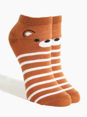Bear Face Ankle Socks
